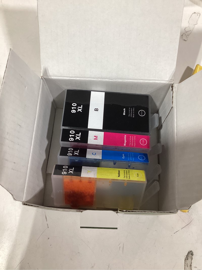 Condition photo showing As Is for 910XL Ink Cartridges for HP Printers Compatible with HP 910 Ink Cartridges Combo Pack 910 XL Ink 910XL Black and Color Combo Pack Use with OfficeJet 8020 8025 8035 Printers (4 Pack)