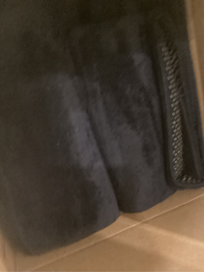 Condition photo showing As Is for large area rugs for bedroom living room - 5x8 feet ultra soft navy blue rug thickened with memory-foam, solid modern minimalist carpets for home decor, non-slip and comfy nursery room rugs 5x8 feet navy blue