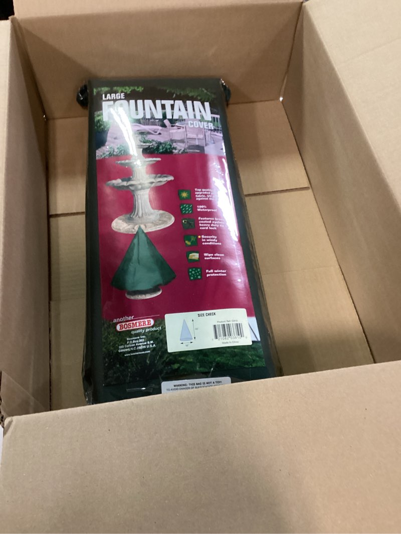 Condition photo showing New/Like New for Bosmere C810 Weatherproof Large Fountain Cover, 56" x 68", Green