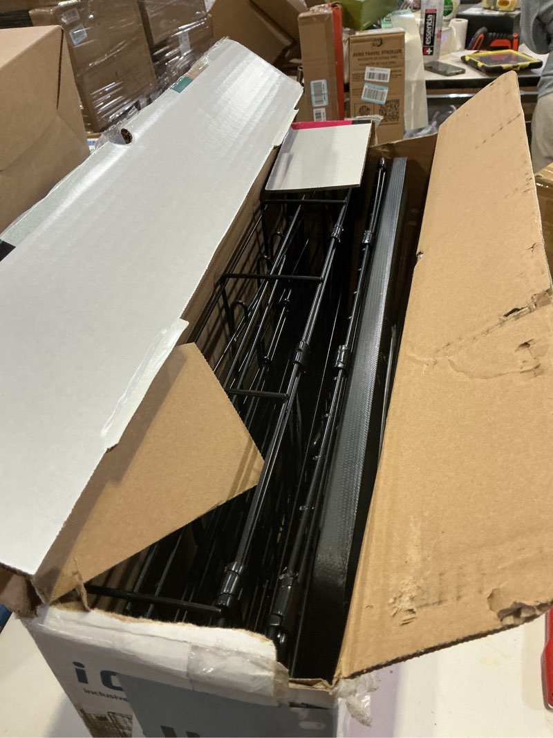 Condition photo showing Good Condition for MidWest Homes for Pets 22-Inch Two-Door iCrate Folding Dog Crate with Divider Panel, Leak-Proof Tray & Secure Latches – Metal Wire Kennel for XS Breeds – Portable, Durable & Easy to Assemble 23.0"L x 14.0"W x 16.2"H Black