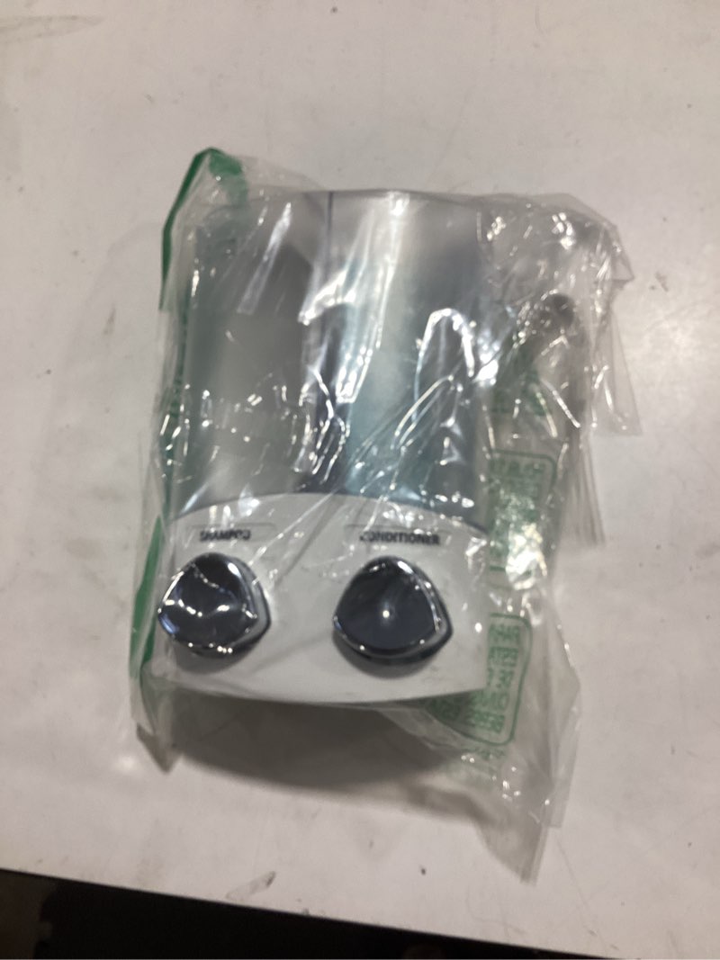 Condition photo showing Good Condition for better living products, white 76254-1 euro series 2-chamber soap and shower dispenser