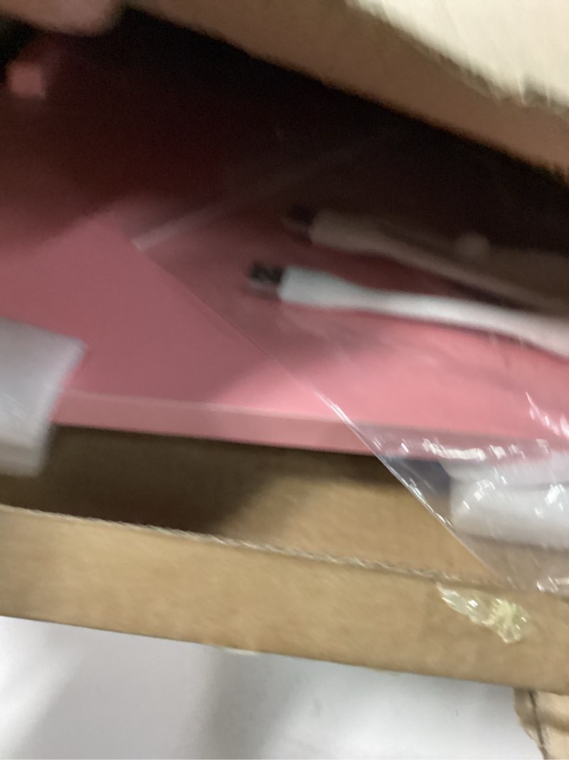 Condition photo showing Good Condition for Laptop Bed Desk, Adjustable Lap Desk, Small Laptop Table with USB Charge Port, Desktop Card &Pen Slot, Cup Holder, Foldable Bed Tray Table for Couch Sofa Chair Floor Eating Working Adjustable Pink