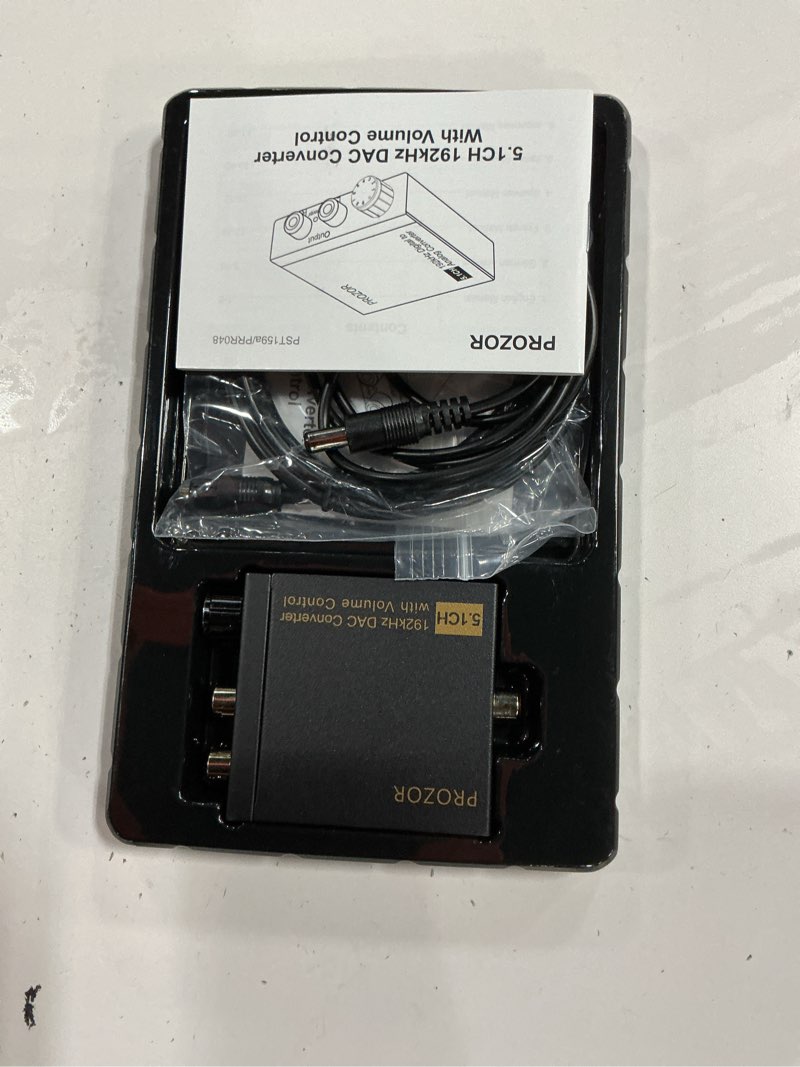 Condition photo showing Good Condition for prozor dac converter 192khz digital to analog audio converter with volume control support 5.1ch dts dolly-ac3 coaxial spdif toslink optical to rca converter for hdtv blu-ray dvd ps3 home cinema system
