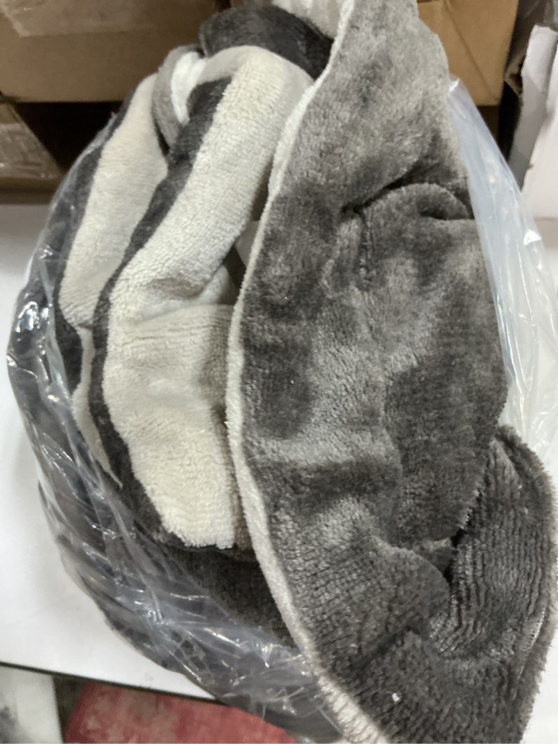 Condition photo showing Good Condition for Electric Heated Blanket Throw 50''x60'' – Soft Dual-Sided Flannel, 12 Heat Settings, Smart Timer, ETL & FCC Certified, Machine Washable (Deep Gray & Light Gray, Single(50"x60"))