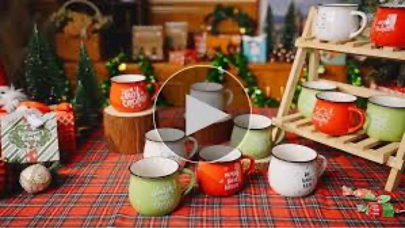 Sliner Christmas Coffee Mugs Set ... d Farmhouse Tiered Tray Decor Bar 