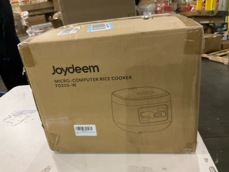 Condition photo showing New/Like New for Joydeem Ceramic Rice Cooker FD20S-W, 4 Cups Uncooked Rice Cookers with Pure Ceramic Inner Pot, 24h Dealy Start, 2L, White
