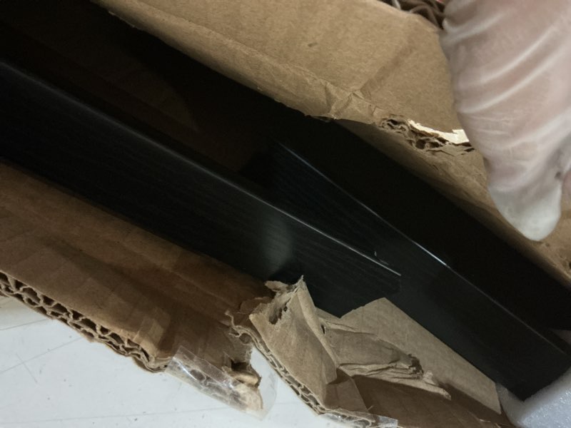 Condition photo showing As Is for canvas floater frames for 20"x20"canvas paintings,square canvas frame,floating frames for canvas with 0.6"~0.9" deep for wall decor oil painting (black) 20"x20" black