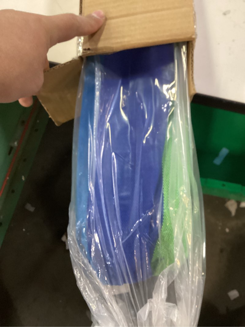 Condition photo showing Good Condition for Chulim Hammock Chair Hanging Swing - Cotton Weave Canvas with Hardware Kits, Max 330Lbs, XL Hanging Chair for Indoor Outdoor Patio Yard - Blue & Green Stripe