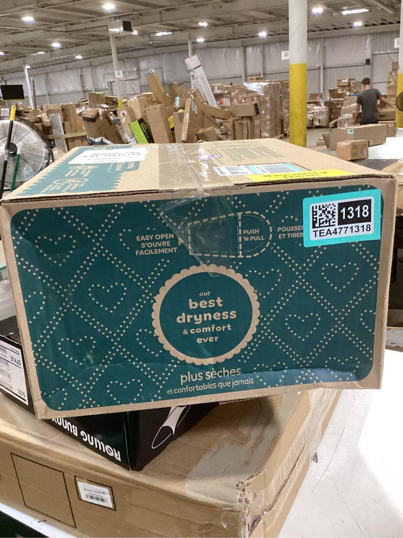 Condition photo showing New/Like New for pampers swaddlers diapers, size 4 (15-34 lbs), 150 count, absorbent, keeps baby dry and comfortable, skin safe disposable baby diaper (packaging may vary) size 4 150
