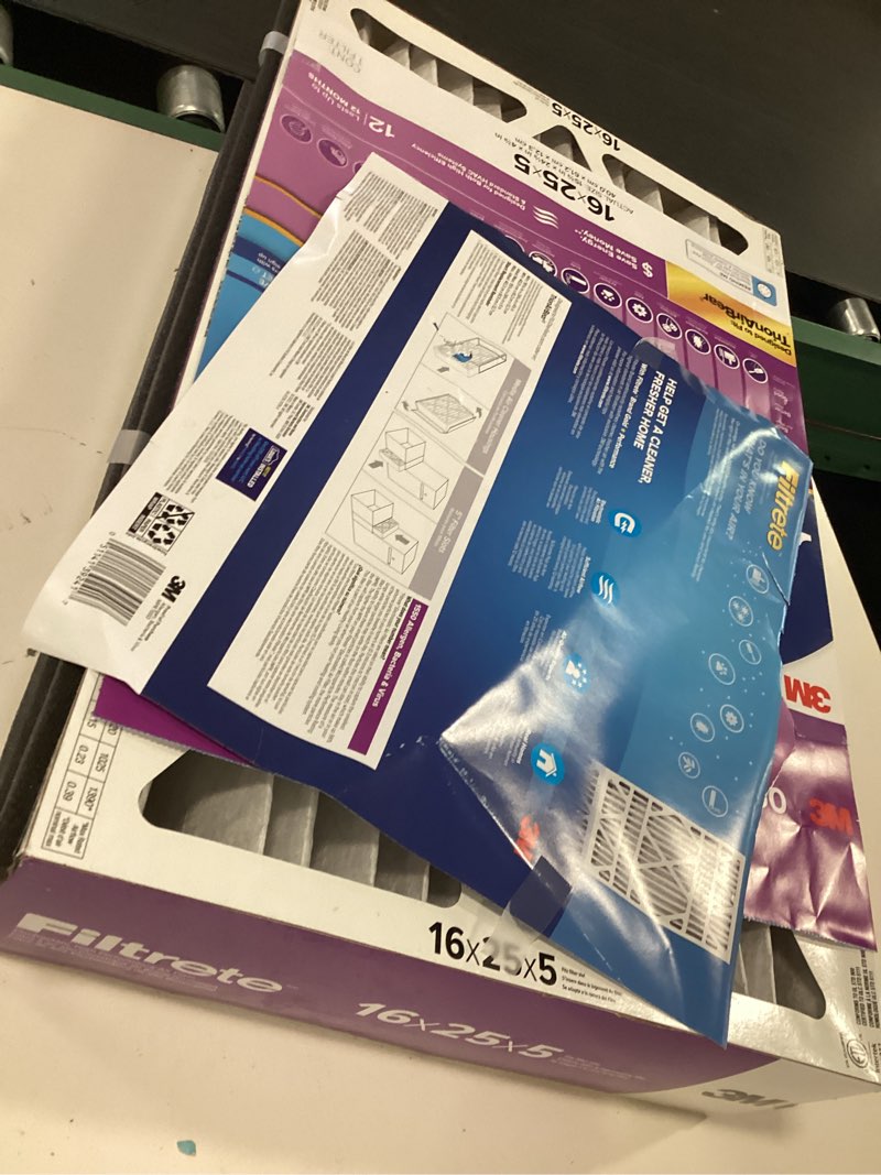 Condition photo showing Good Condition for Minnesota Mining LOWEDP015IN2 Filtrete 1550 MPR Ultra Allergen: 16-in x 25-in x 5-in