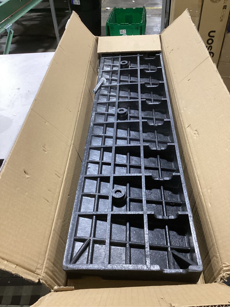 2 Pcs 2" Rise Rubber Curb Ramp Threshold Ramps,2" H 38.5" L 9.5" W.Heavy Loading 3 Tons(6600 LB) Capacity,Car Slope for Driveway Dock Bike Vehicle Warehouse Motorcycle. (2" H)