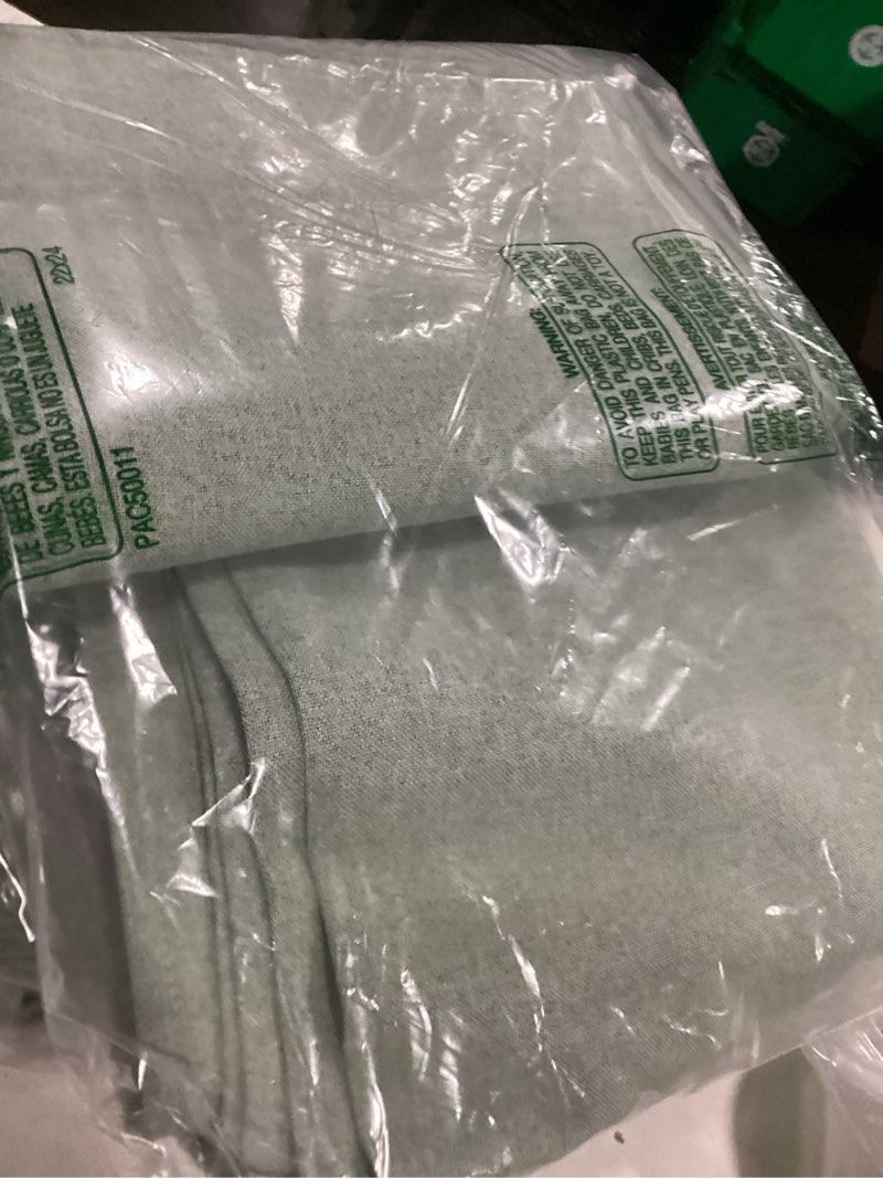 Condition photo showing Good Condition for SimpleHome Sage Green Linen 100% Blackout Curtains for Living Room,84 Inch Length Farmhouse Back Tab Textured Curtains for Bedroom,2 Panels,52" W x 84" L 52"W x 84"L (Pack of 2) Light Sage Green