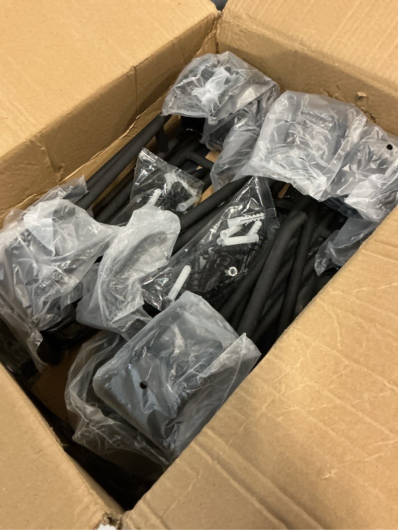 Condition photo showing Good Condition for Wall Mount Tool Storage Rack, Garage Organization, Heavy Duty Garage Storage Tool Organizer, Garden Tool Wall Hooks and Hangers, Hold Up to 350lbs Black 2Pack 96inch