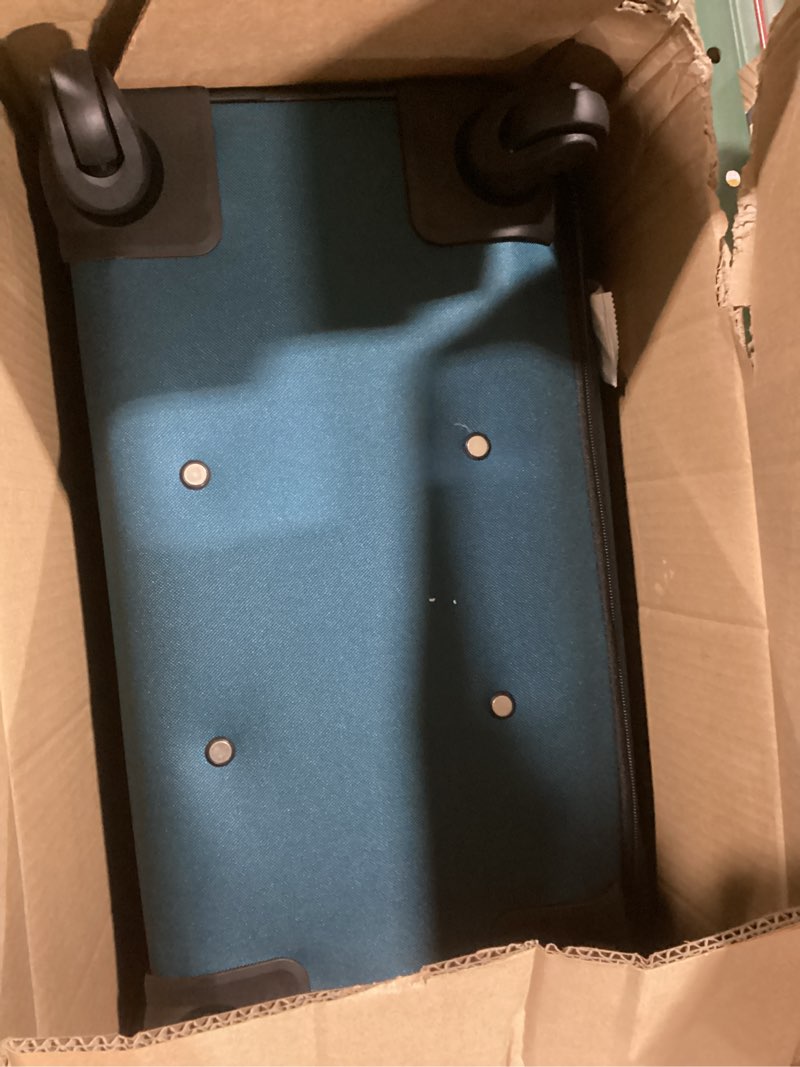 Condition photo showing Good Condition for American Tourister Pop Max Softside Luggage with Spinner Wheels, Teal, 3-Piece Set (21/25/29) 3-Piece Set (21/25/29) Teal