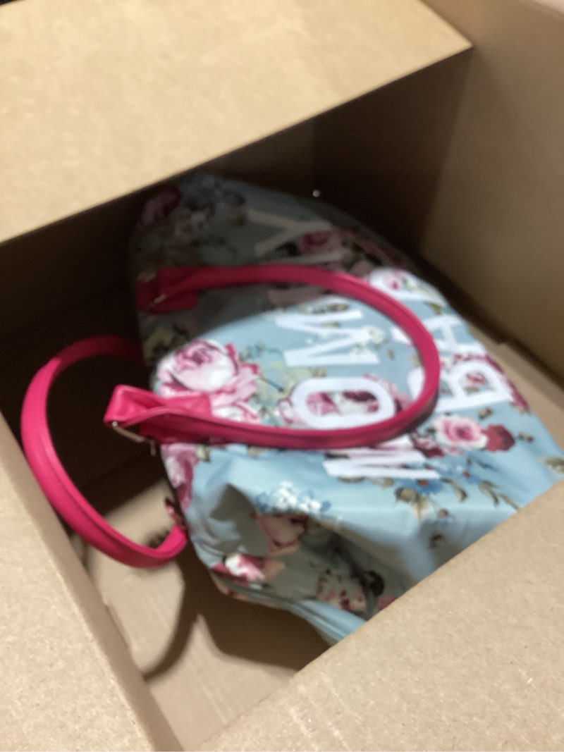 Condition photo showing Good Condition for litbear mommy bag for hospital, hospital tote for labor and delivery, large capacity waterproof mommy organizer, multifunction overnight tote for women, mom bag with straps (blue floral)