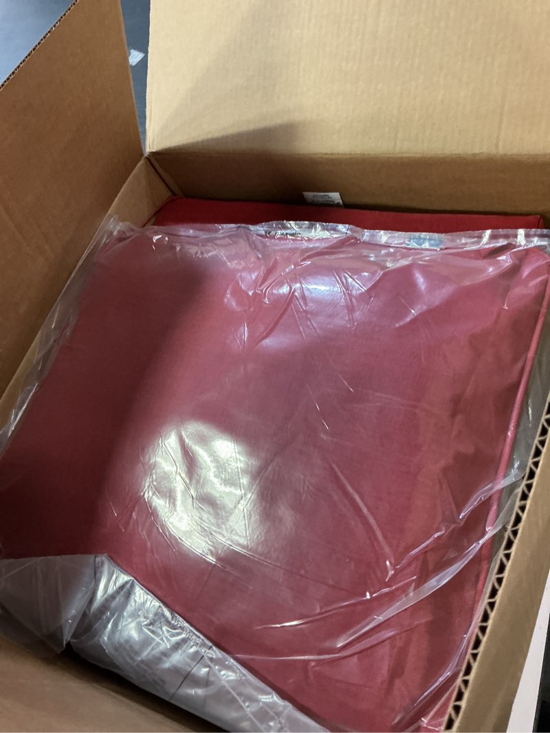 Condition photo showing Good Condition for arden outdoor deep seat cushion set, 22 in x 24 in, weather-proof, rain-proof, fade resistant patio cushion ruby red leala polyfill ruby red leala 1 pack