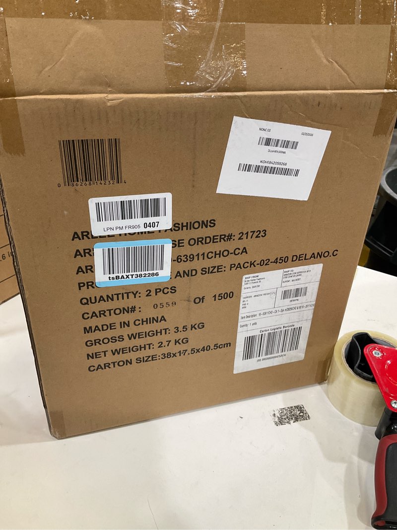 Condition photo showing Good Condition for Arlee Chair Cushions for Dining Chairs, Set of 2 - Memory Foam Chair Pads, Non-Skid Backing - Durable Thick Seat Cushions for Kitchen, Office, Patio, 16" L x 16" W - Chocolate Brown 2 Count (Pack of 1) Chocolate Brown 2