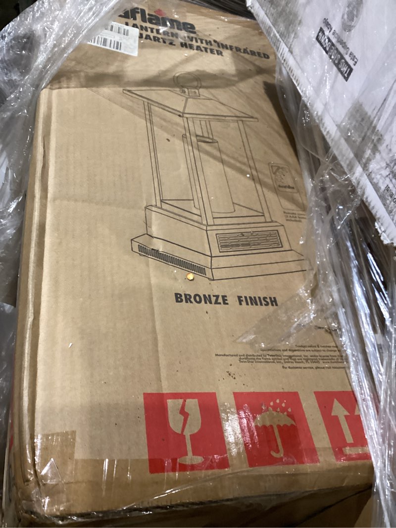 duraflame lantern bronze with infrared quartzheater