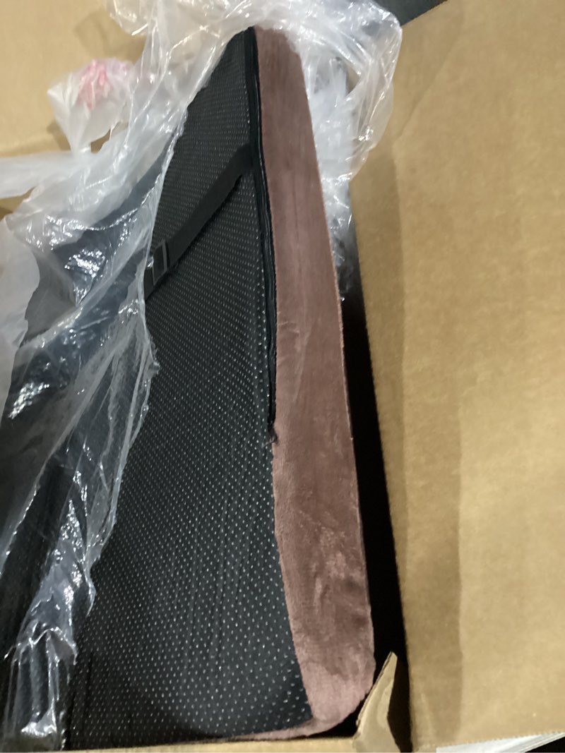 Condition photo showing Good Condition for HOMBYS 3-in-1 Recliner Seat Cushion with Lumbar Support Pillow & Footrest, Multi-Functional Adjustable Height 2" to 6" for You to Choose, Non-Slip Foam Chair Cushion for Elderly, Brown 20"x20"x2" Brown