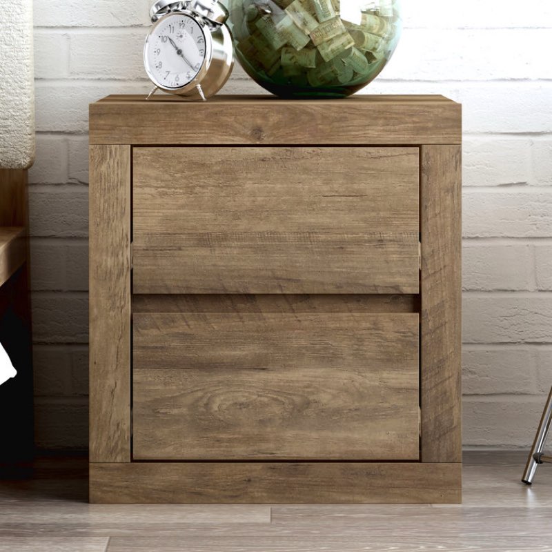 Brannick 20.3" Tall 2 - Drawer Nightstand