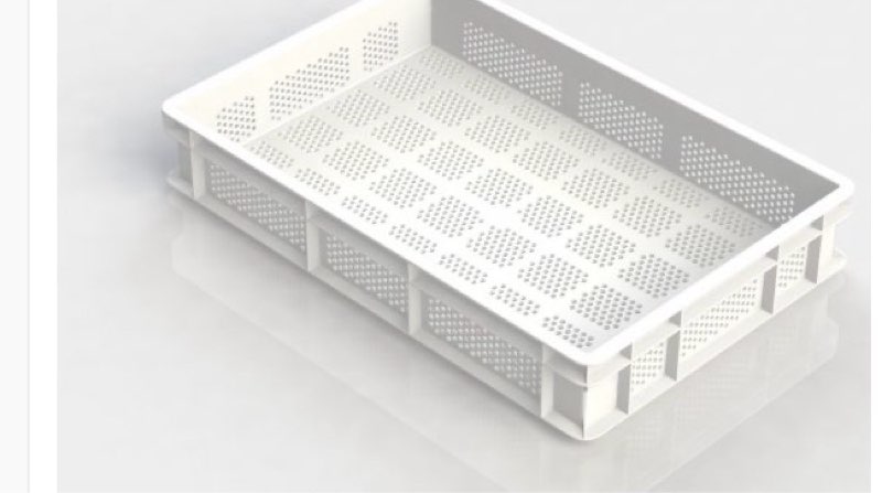 GEN-VAS010-FA OPEN PERFORATED PASTA TRAY 600X400 HEIGHT 100MM