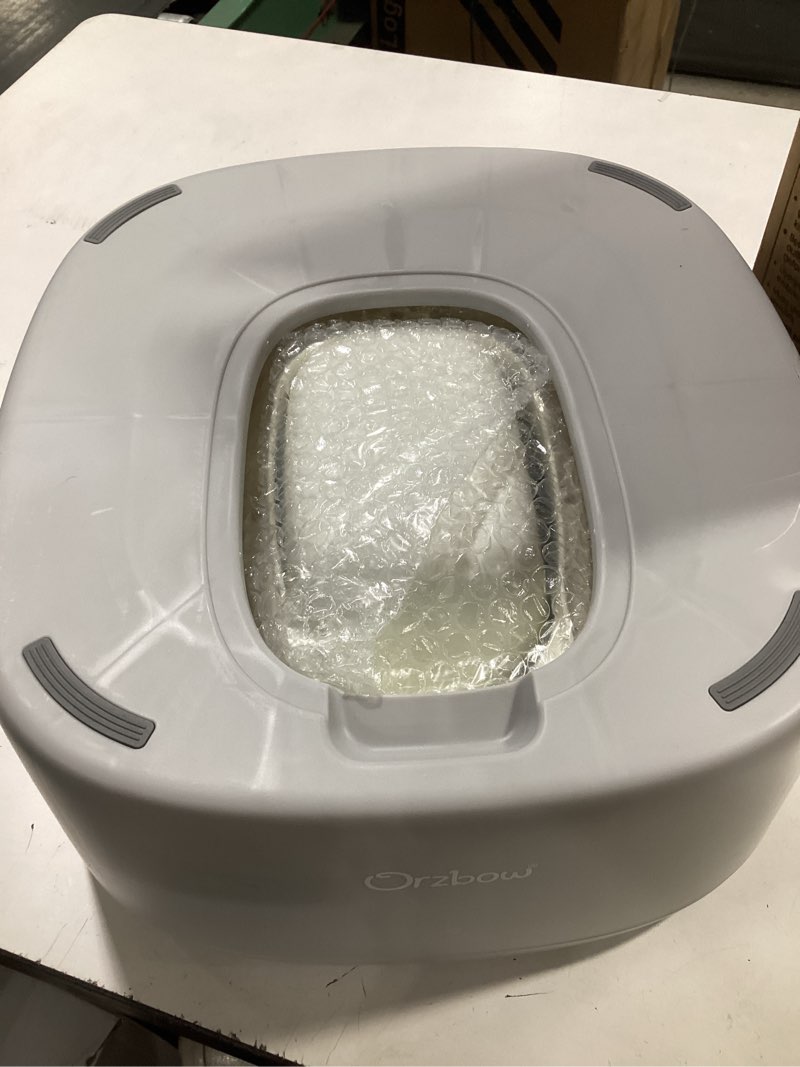 Condition photo showing Good Condition for orzbow 3-in-1 toddler potty training toilet | baby potty chair, toilet topper training seat and step stool for boys and girls, easy-to-clean with splash guard and lid, grey gray