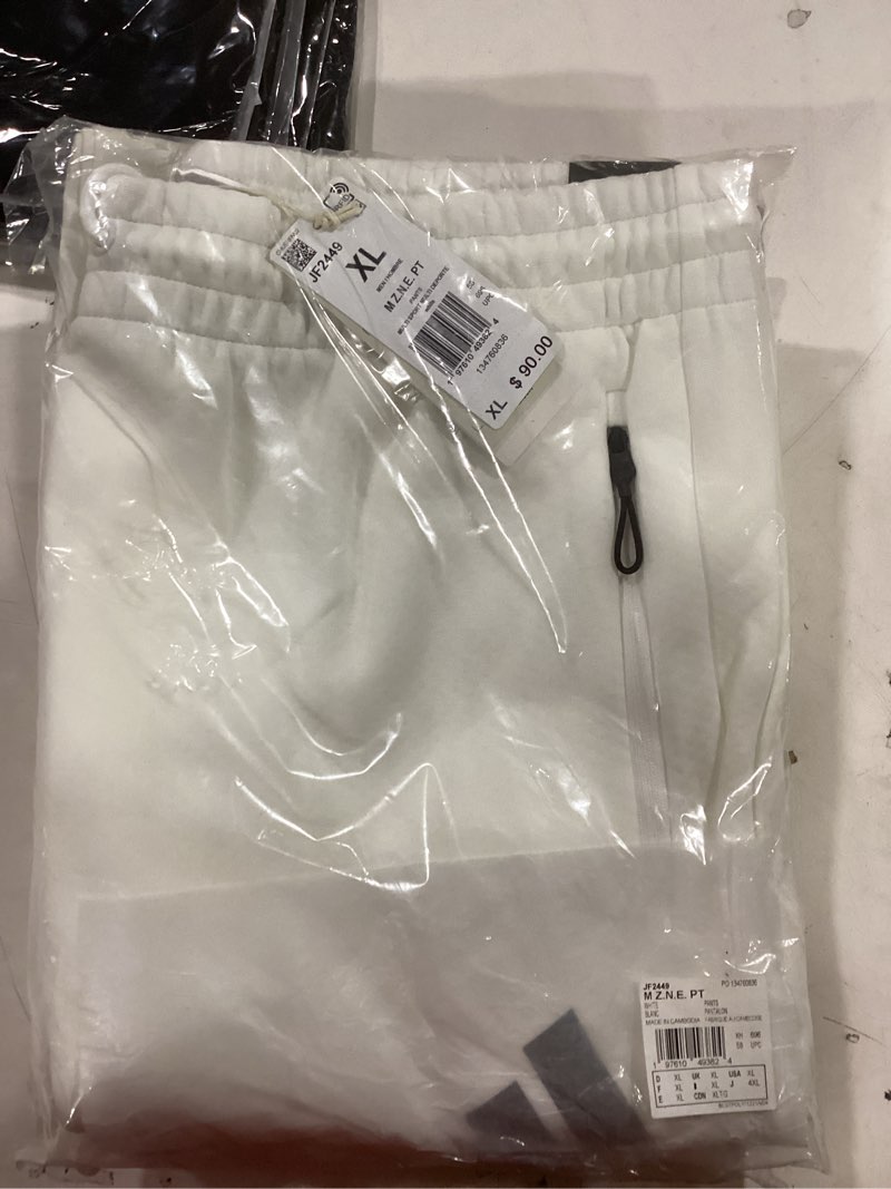 Condition photo showing New/Like New for adidas Men's Z.N.E. Pants X-Large White