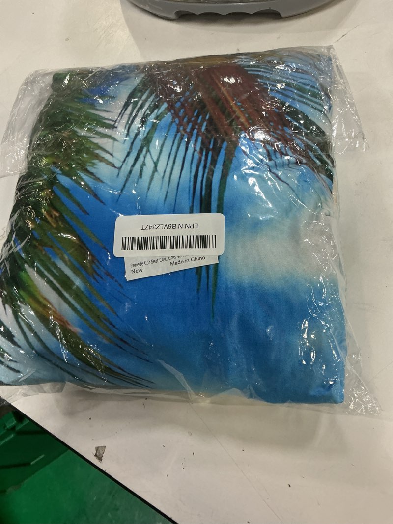 Condition photo showing Good Condition for pehede car seat cover summer beach front for cars, easy to install cover set, accessories auto trucks van suv,2 packs multi35