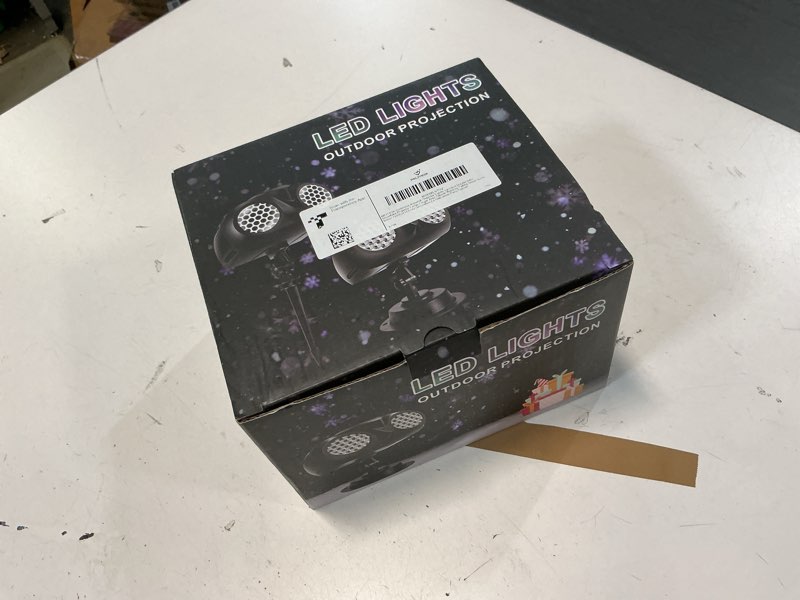 Condition photo showing New/Like New for MILPROX Christmas Snowfall Projector Lights, Updated Double-tube Snowflake Projector Lamp, Larger Area Clearer Rotating Falling Snow Spots, Indoor Outdoor Holiday Decoration for Halloween Party Garden Dual Tube