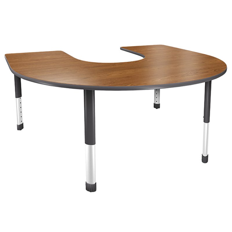 (Only table top)Correll High-Pressure Top Activity Table Horseshoe Shape 60 x 66
