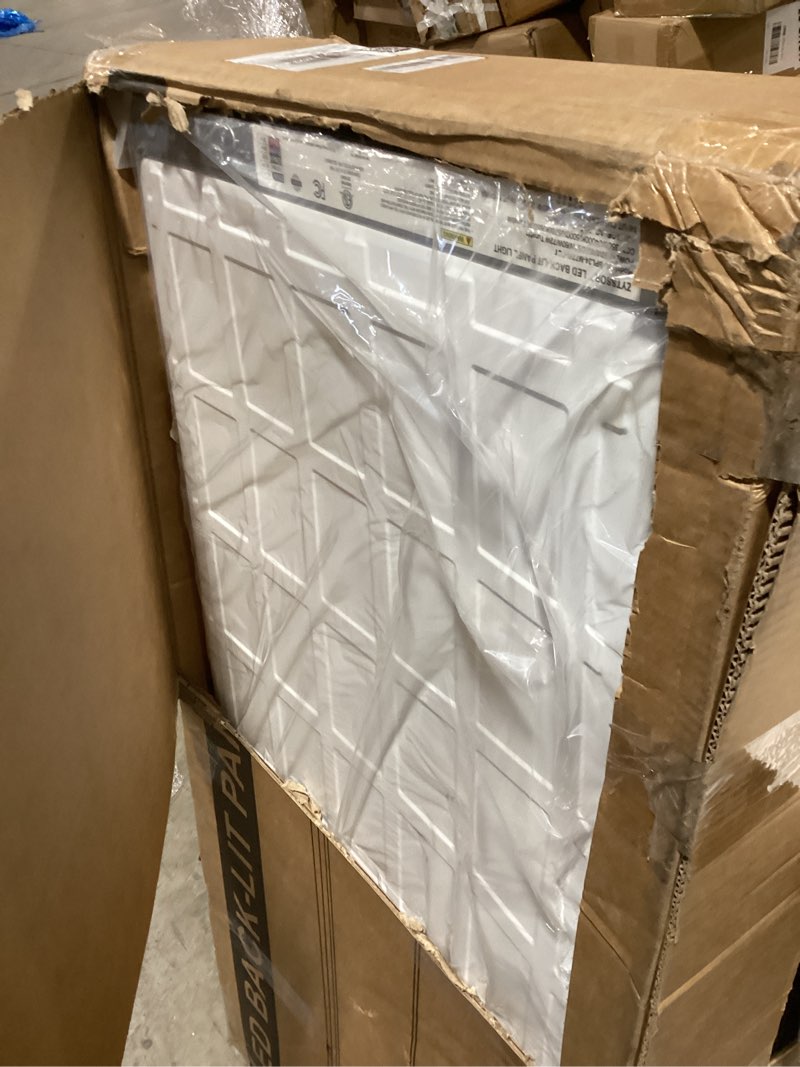 Condition photo showing Good Condition for 2x4 LED Flat Panel Light, Drop Ceiling Troffer Fixture, 30W-72W Selectable, 5CCT (3500K-6500K), 0-10V Dimmable Back-Lit, Anti-Glare, Slim 1.38”, DLC & ETL Listed, Up to 9000LM – 4 Pack 2x4FT-4pack