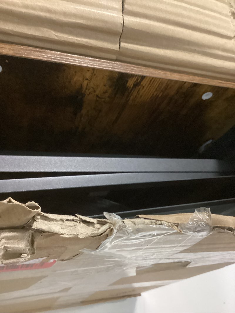 Condition photo showing Good Condition for WLIVE Dresser with 4 Drawers, Fabric Storage Tower, Organizer Unit for Bedroom, Hallway, Entryway, Closets, Sturdy Steel Frame, Wood Top, Easy Pull Handle, Rustic Brown Wood Grain Print