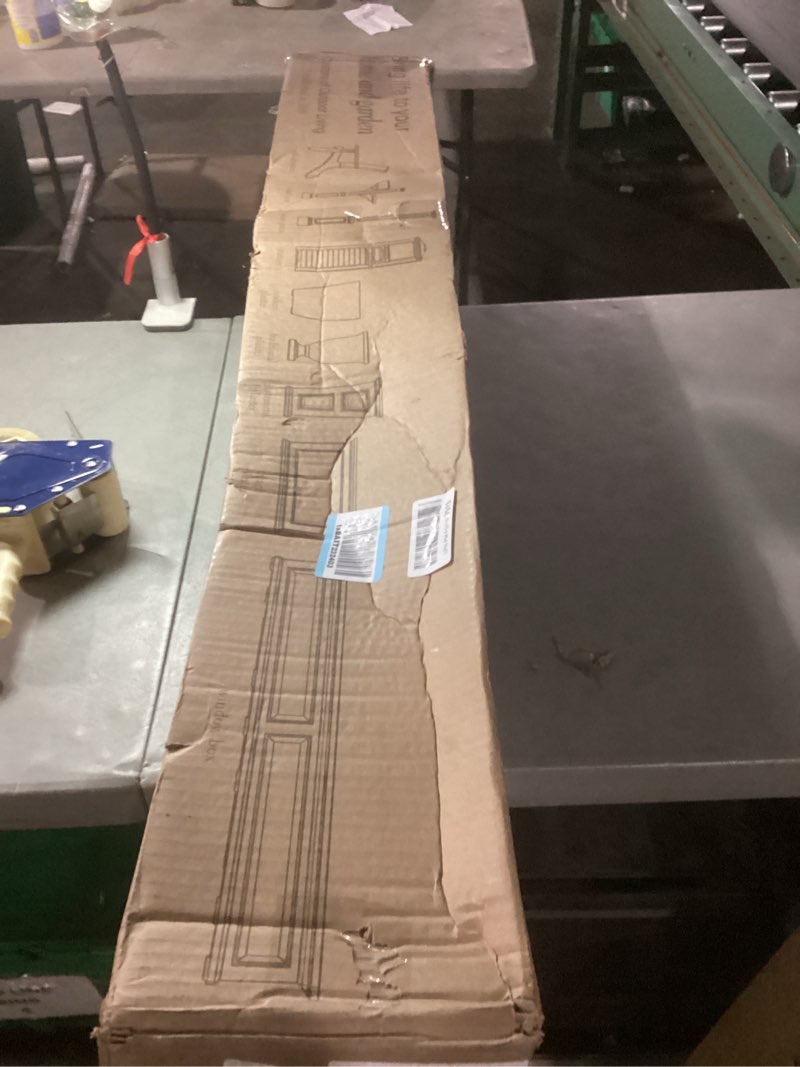 Condition photo showing As Is for mayne dover single arm mail post - black - 25.5in x 8in x 56.5in - standard post, arm & hardware kit included (5810-b)