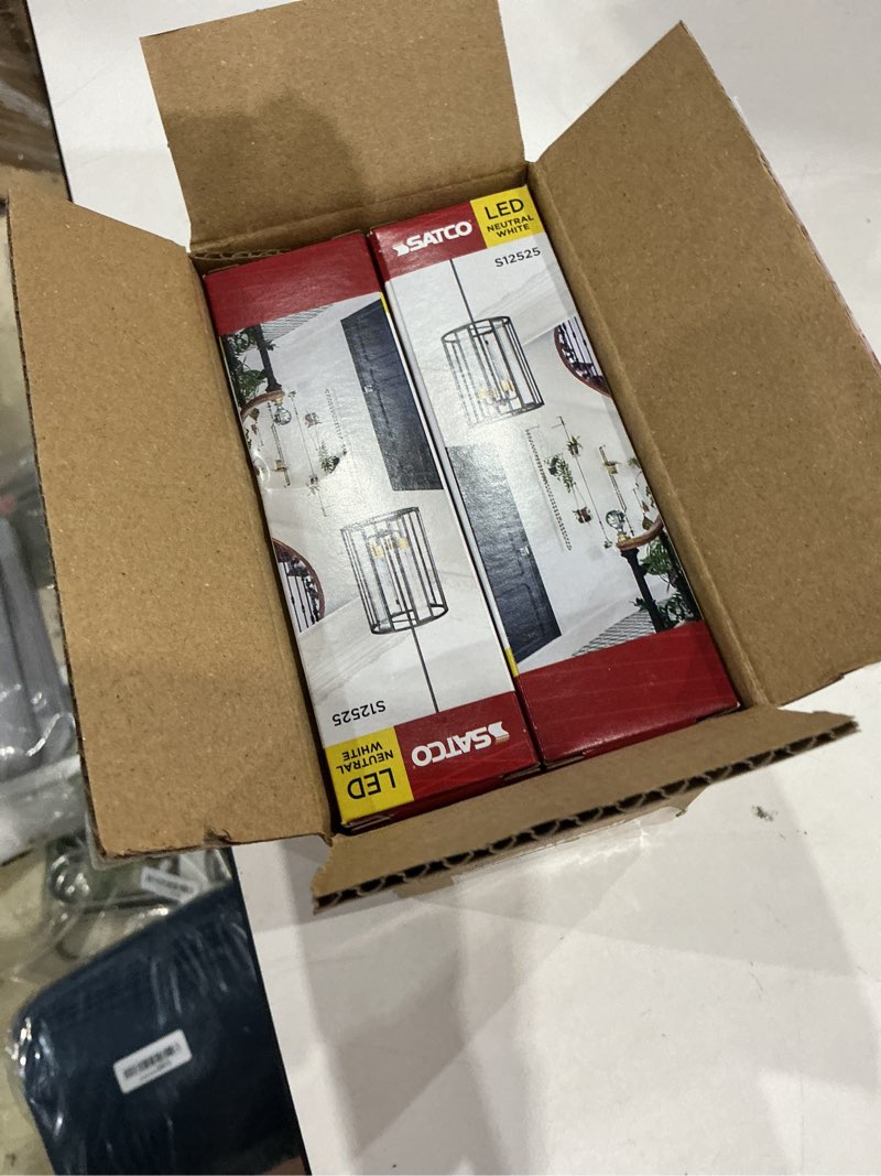 Condition photo showing Good Condition for satco 8w t10 led filament light bulbs 3500k neutral white 800 lumens clear 300 degree beam e26 medium base 92 cri dimmable wet rated ip65 enclosed fixture rated 120v s12525 (6 pack)