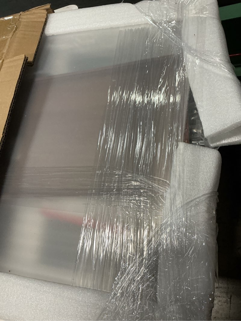 Condition photo showing New/Like New for acrylic wood grain display case?20" l x 8" w x 20" h thickening ? 2cm high base ? can be stacked suitable for lego models display cabinets, art collections , figure models transparent countertop box multi-size 20x8x20 inch;50x20x50 cm