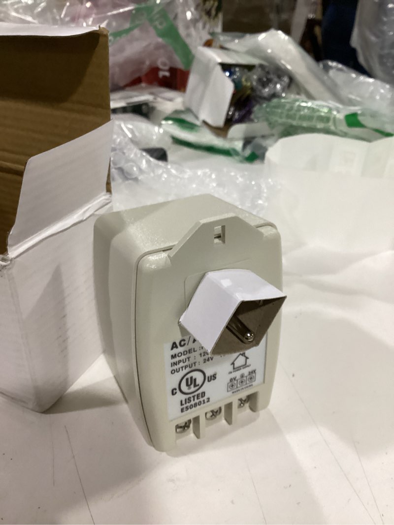 Condition photo showing New/Like New for 24 volt transformer, 40 va ac transformer plug in with ptc fuse compatible with ring doorbell and thermostat, compatible with nest, ecobee, sensi/honeywell/ 24v adapter (1 pack)