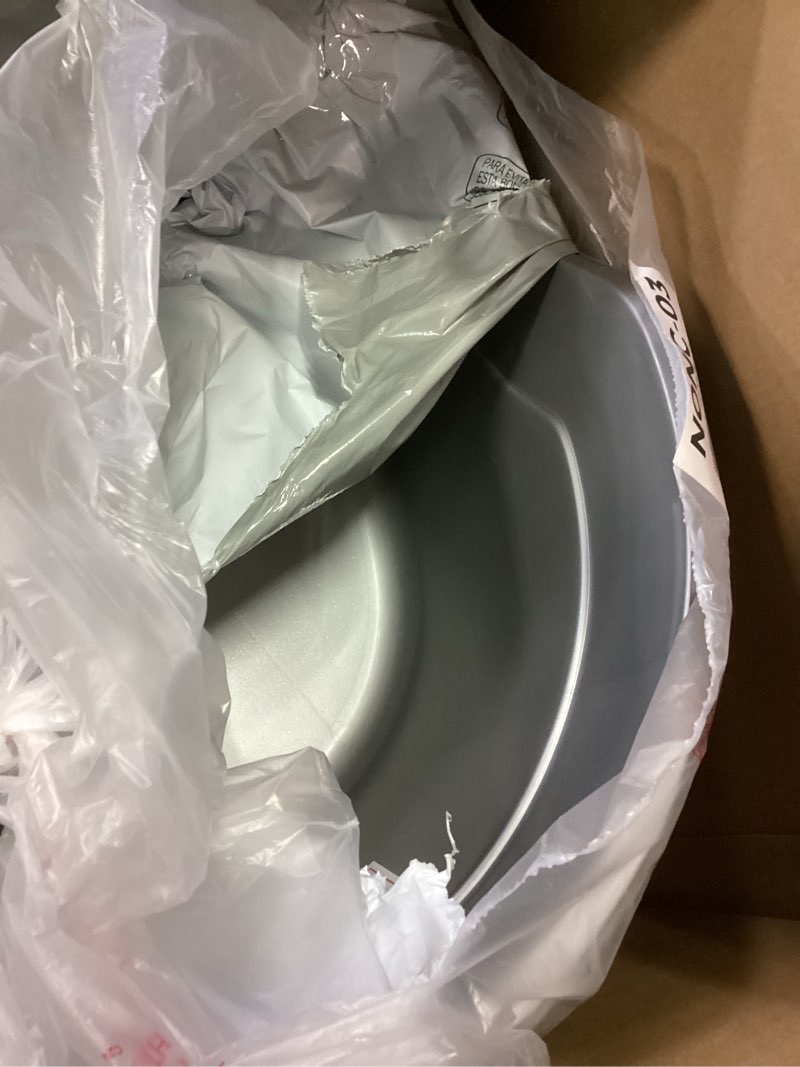Condition photo showing Good Condition for Nature’s Miracle Hooded Flip Top Litter Box for Cats, With Built-In Odor Control Charcoal Filter Silver/Grey