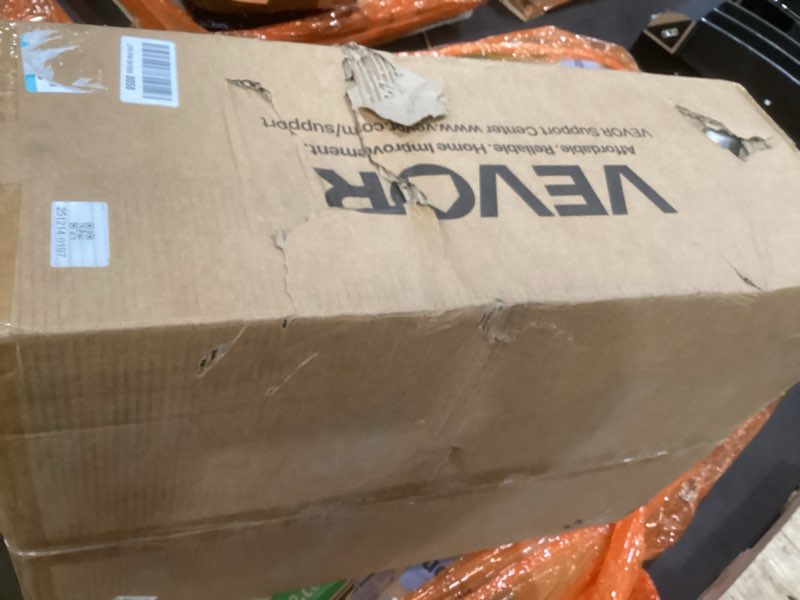 Condition photo showing As Is for VEVOR Commercial Electric Griddle, 25.79 x 15.75 inch, 2800W, 122-570°F Adjustable Temp Control, Stainless Steel Body, Full Flat, with 2 Spatulas, 2 Brushes, and 4 Foot Pads, for Steak, Pancake 26" 2800W