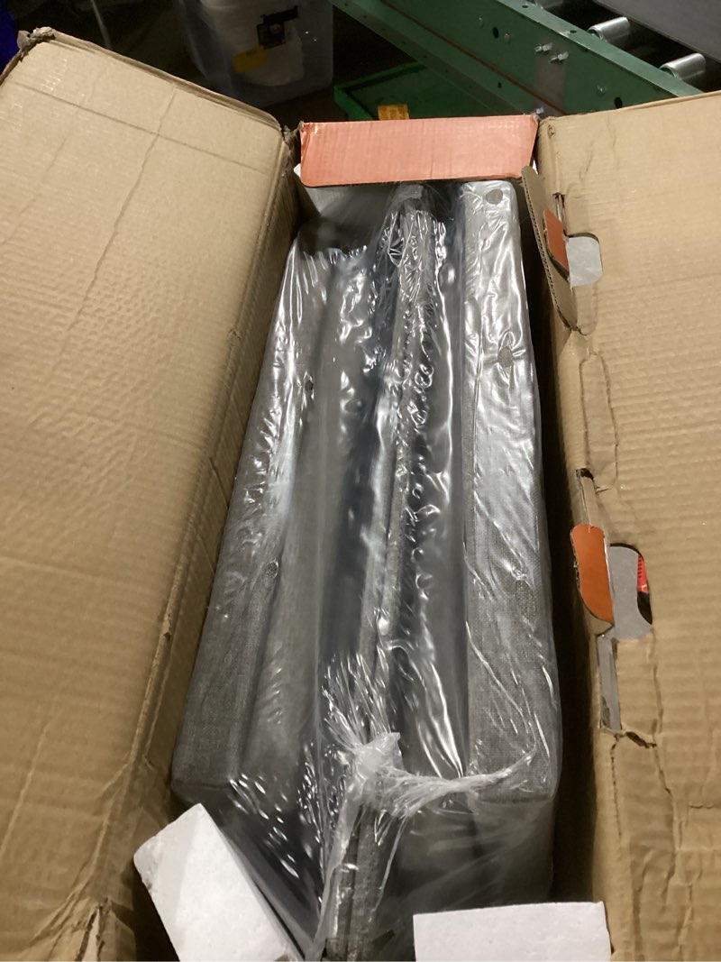 Condition photo showing Good Condition for dog stairs with storage 23" h, 4-step wider dog steps for high beds window, folding sturdy pet stairs gift for injured old dogs cats, ramp for climbing car up to 200 lbs,(gray, no condo) gray 4 steps no condo(43"d x 17"w x 23"h)
