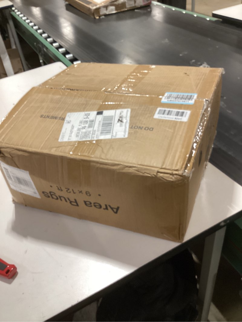 Condition photo showing New/Like New for 9x12 Area Rugs for Living Room, Non Slip Machine Washable Vintage Rugs, Low Pile Lightweight Large Rug for Bedroom, Dining Room, Home Office Beige Beige 9' x 12' (Rectangular)