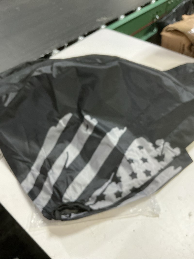 Condition photo showing Good Condition for waving american flag military spare tire cover with backup camera hole wheel tire cover fit trailer, rv, suv and many vehicle 17inch 17" with backup camera hole waving american flag military