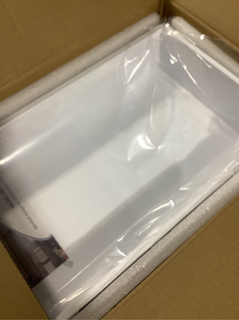 Condition photo showing Good Condition for shower niche 24" x 12" white, stainless steel wall niche recessed shower shelf for bathroom storage, no tile needed over mount installation white 24w × 12h-single shelf
