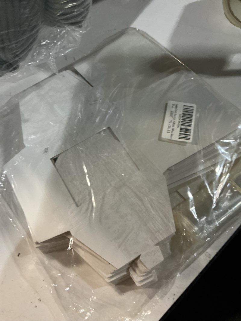 Condition photo showing New/Like New for jewelry box, earring holder display cards for selling, necklace bracelet jewelry gift box (50 pack square) square-50pcs