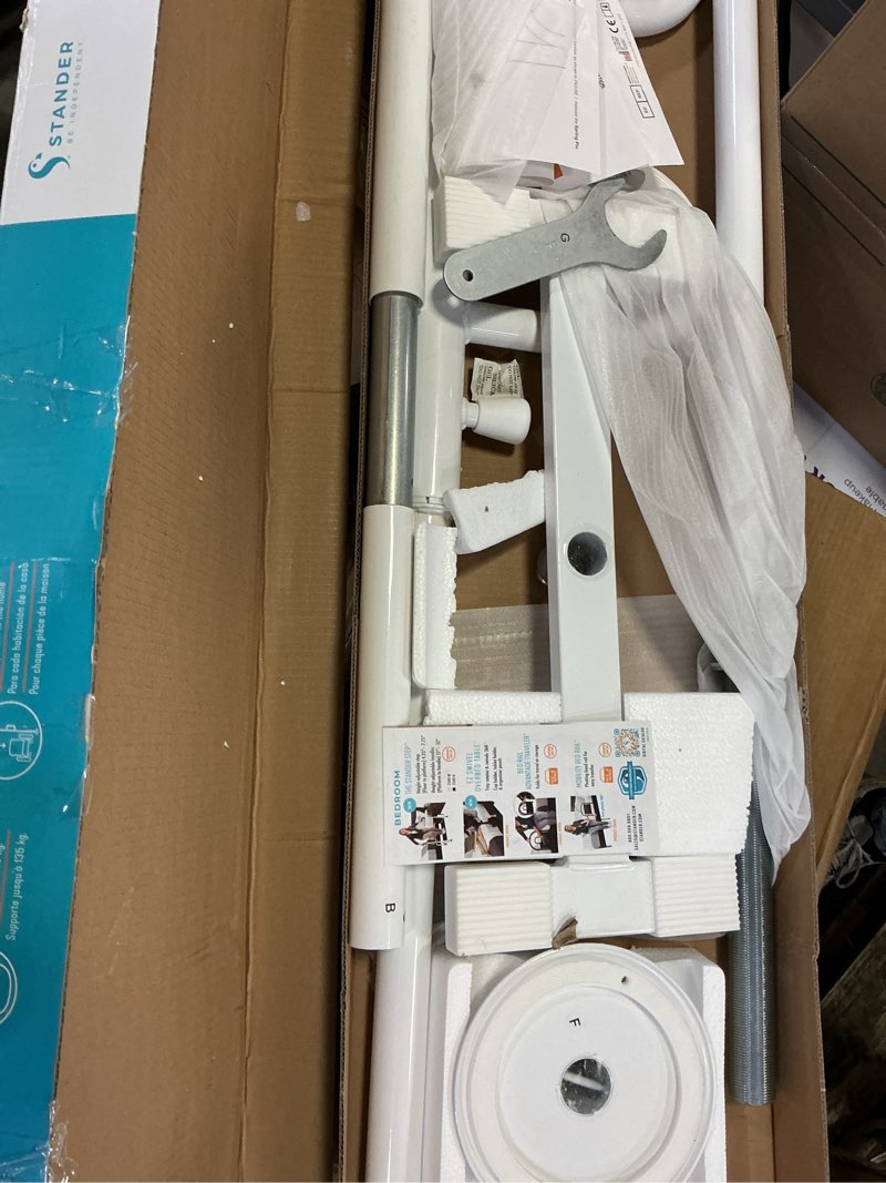 Condition photo showing Good Condition for Stander Wonder Pole, Security-Pole and Curve Grab Bar, Tension Mounted Floor to Ceiling Transfer-Pole for Seniors, Elderly Adults, Bathroom Safety Assist and Stability Rail, White Iceberg White