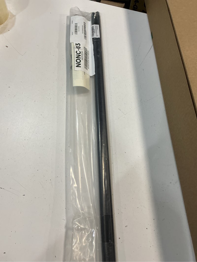 Condition photo showing New/Like New for kxlife 2 pack adjustable curtain rod for windows 30-54 inch, 1/2" diameter, small cafe decorative window curtain rod with brackets (black) 30-54 inch black