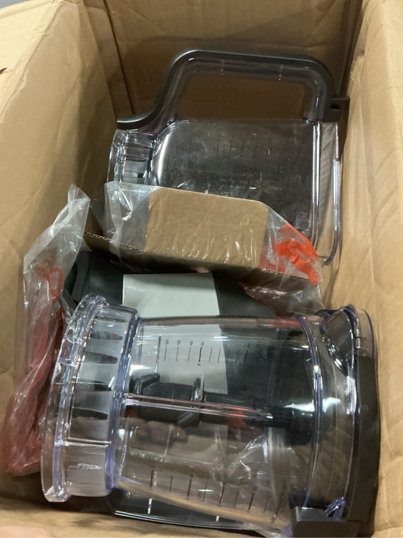 Condition photo showing Good Condition for ninja blender, compact kitchen system, 1200w, 3 functions for smoothies, dough & frozen drinks with auto-iq, 72-oz.* blender pitcher, 40-oz. processor bowl & 18-oz. single-serve cup, grey, amz493brn 1200 peak watts