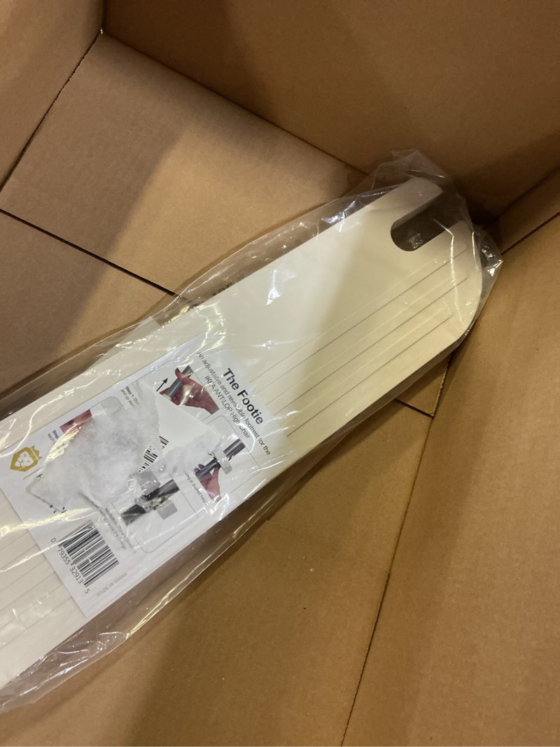 Condition photo showing New/Like New for white ikea high chair foot rest, compatible with antilop chairs | adjustable, reversible & non-slip footrest for ikea chair - made with durable polypropylene - antilop accessories
