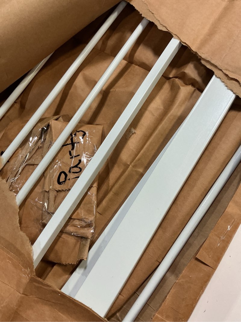 Condition photo showing As Is for Regalo Safety 36" Extra Tall Baby Gate for Doorways & Bottom of Stairs, Pressure Mount, Toddlers & Pets, 6-24 Months, Tested & Safe for 30 Years, American Designed, American Owned White 29-36.5"W x 36"H