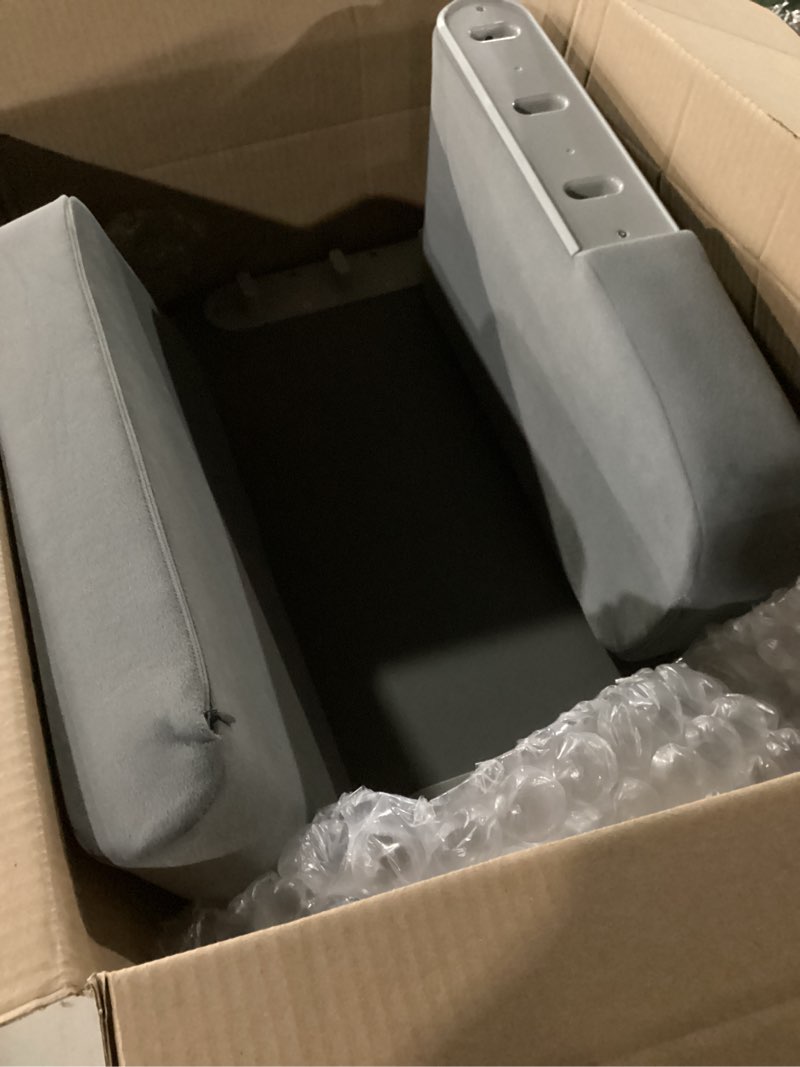 Condition photo showing Good Condition for Reading Pillow for Gaming with Ergonomic Arm Rests, Wooden Lap Desk for Laptop, Support Pillow with Side Pockets for Reading, Writing, Working, Gaming on Bed, Couch or Floor (Gray, Large)