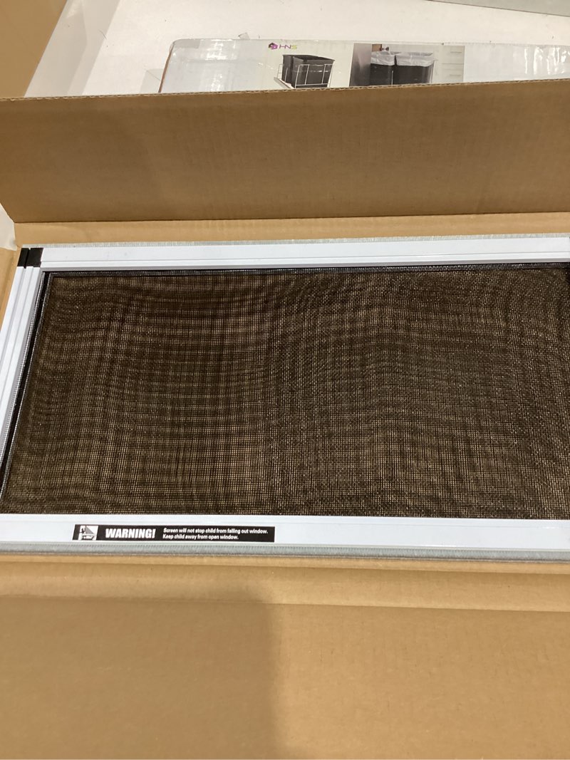 Condition photo showing Good Condition for expandable window screen?1 pack adjustable window screen replacement (10" h x 19" - 36" w) - small replacement window screens with frame expandable, aluminum horizontal sliding window screens